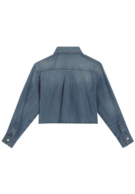 Camicia bambina in cotone denim DOLCE E GABBANA | L56S32/CEDENIM